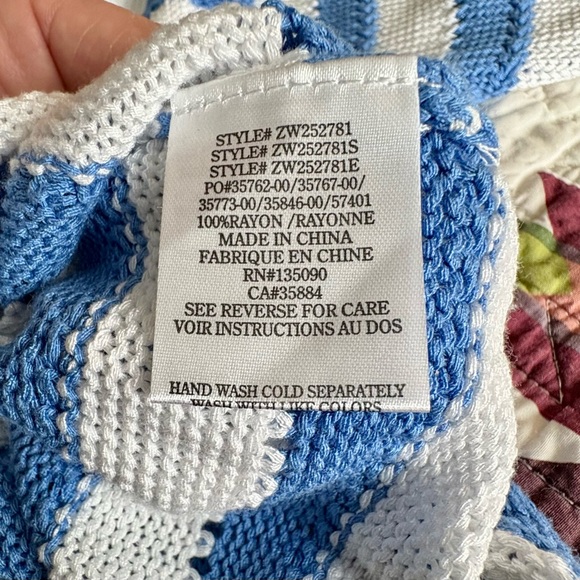 Z Supply Blue and White Striped Sweater - Picture 9 of 10